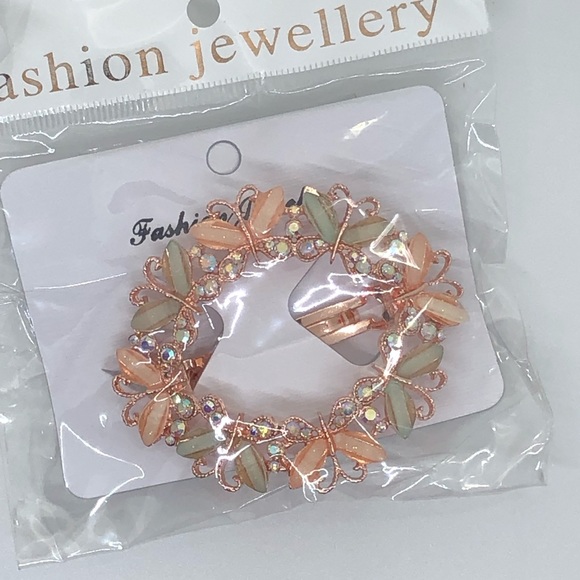 Blue Rhinestone Barrette - Picture 5 of 5